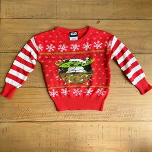 Star Wars The Mandalorian Baby Yoda Christmas Holiday Sweater 18 Months Toddler